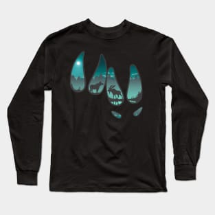 Moose in the Moonlight Long Sleeve T-Shirt